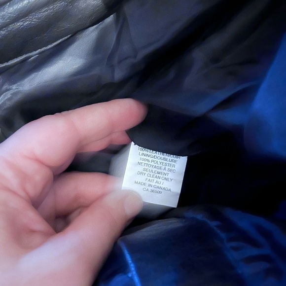 VINTAGE black leather pant size 6 straight leg - Picture 5 of 10